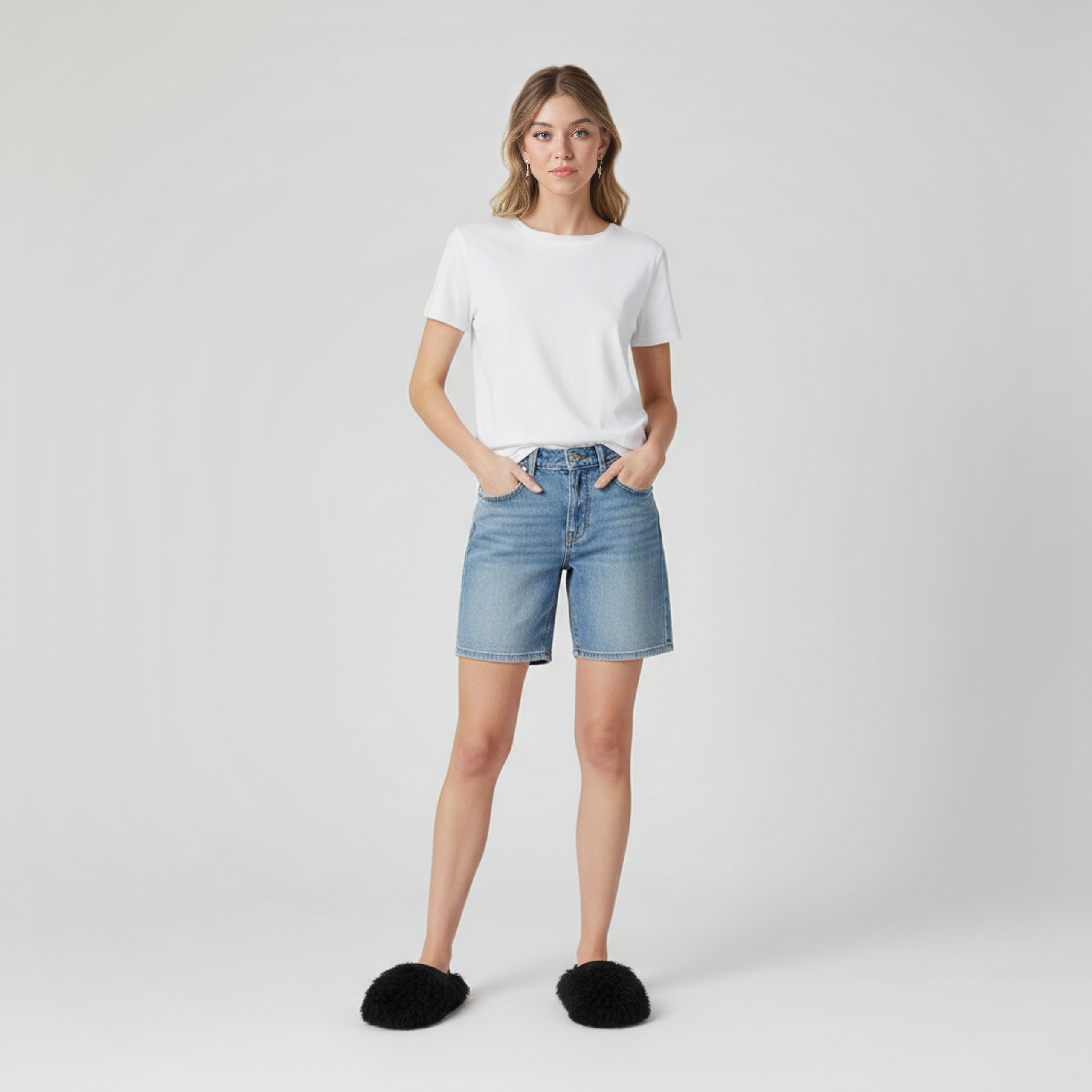 Tazz Fluff Momma Platform Sheepskin Slipper