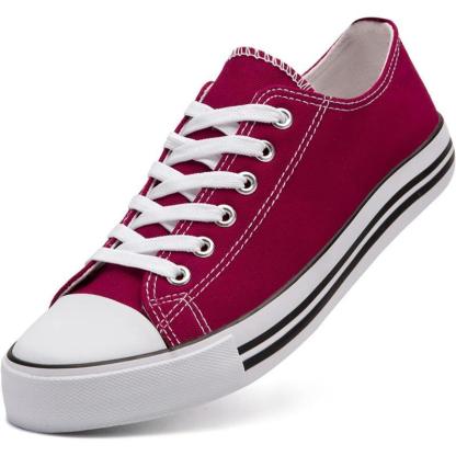 Solid Color Canvas Lace Up Shoes For Men - The Boston Boots