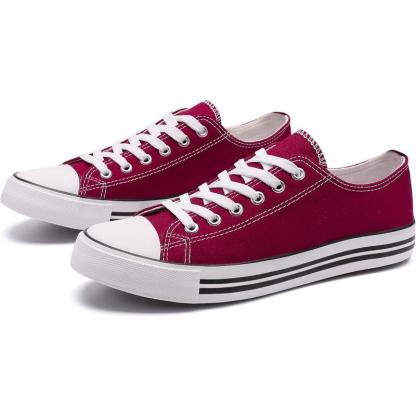 Solid Color Canvas Lace Up Shoes For Men - The Boston Boots