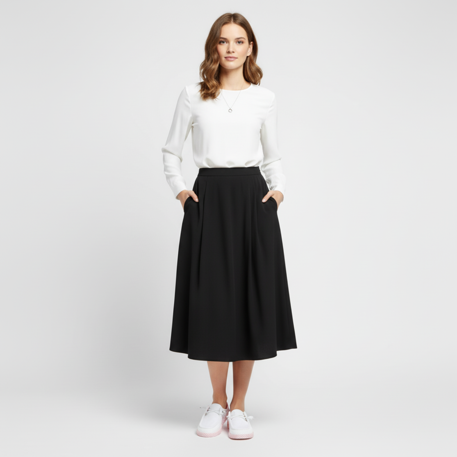 Slip On Warped Geo Casual Mule Shoes For Women