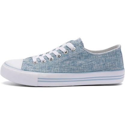 Mono Canvas Sneakers With Lace Up Detail - The Boston Boots