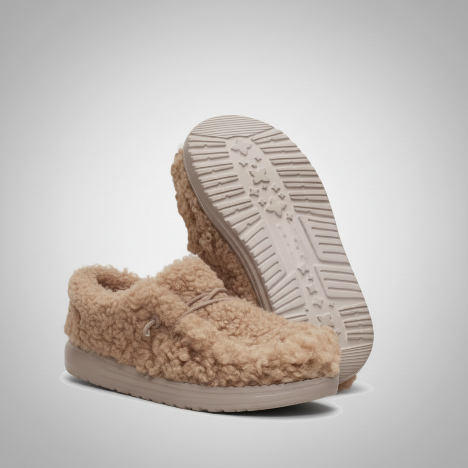 Youth Sherpa Fleece Slip On Slippers For Women