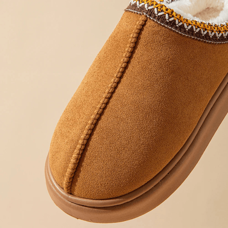 Cozy Faux Fur Lined Winter Slippers - The Boston Boots