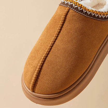 Cozy Faux Fur Lined Winter Slippers - The Boston Boots