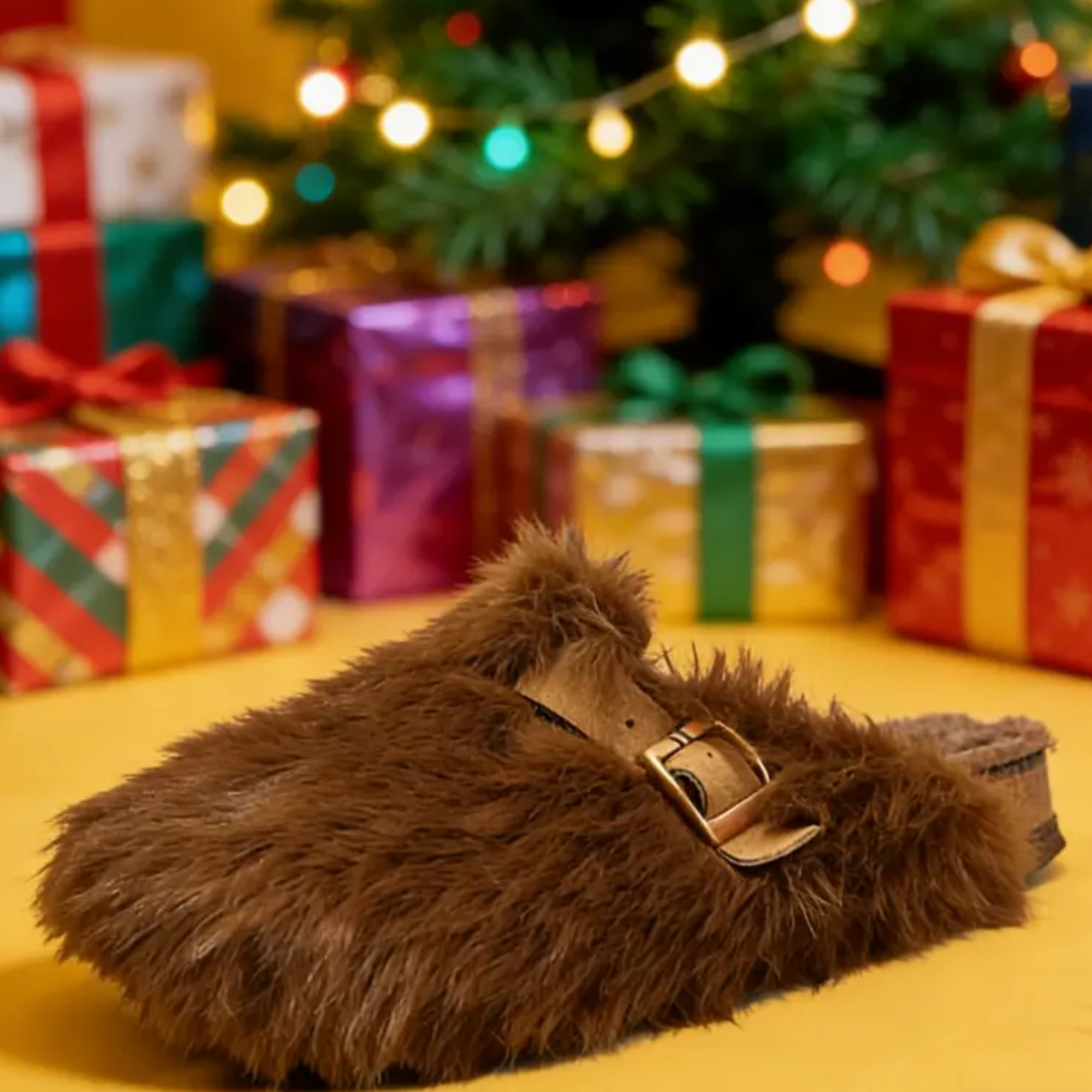 High Quality Faux Fur Warm Slippers For Men And Women