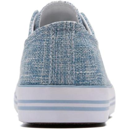 Mono Canvas Sneakers With Lace Up Detail - The Boston Boots