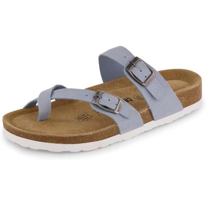 Women Comfort Sandals With Double Buckle - The Boston Boots