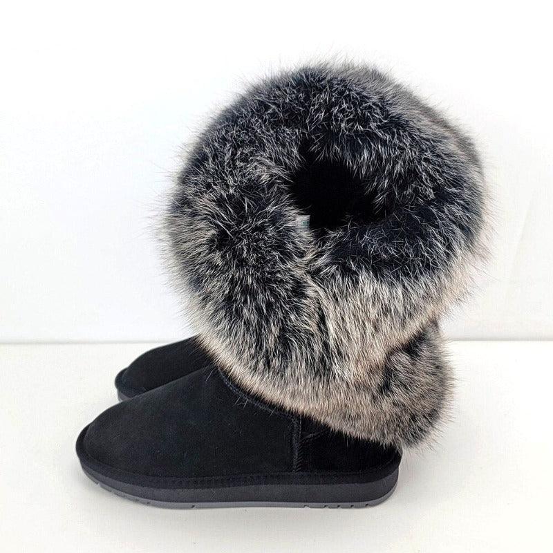 Fur Trimmed Winter Boots-The Boston Boots