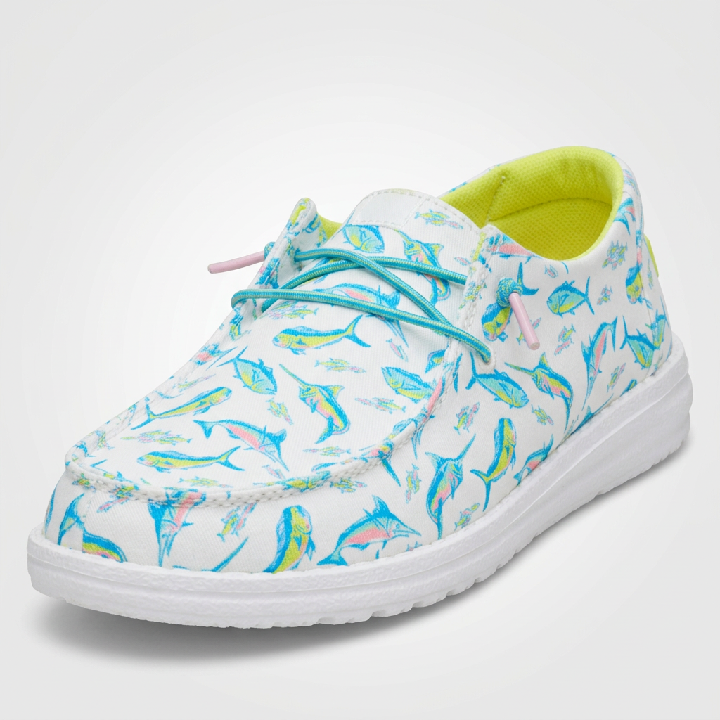 White / Multi - 3/4 Front