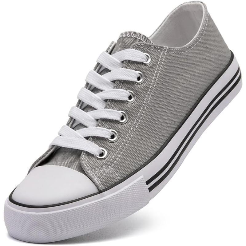 Solid Color Canvas Lace Up Shoes For Men - The Boston Boots