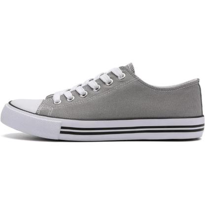 Solid Color Canvas Lace Up Shoes For Men - The Boston Boots