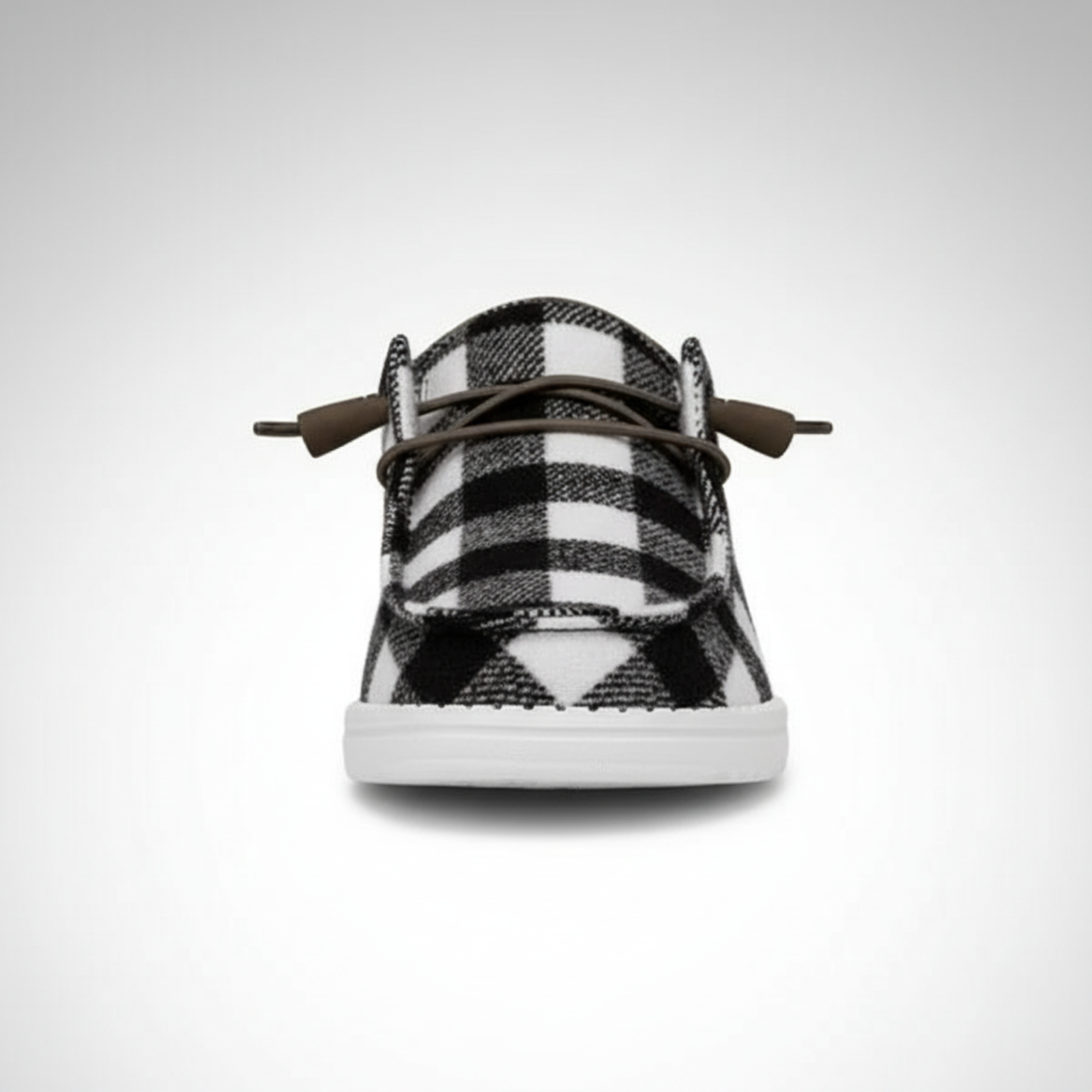 Buffalo Plaid Slip On Casual Comfort Shoes For Women