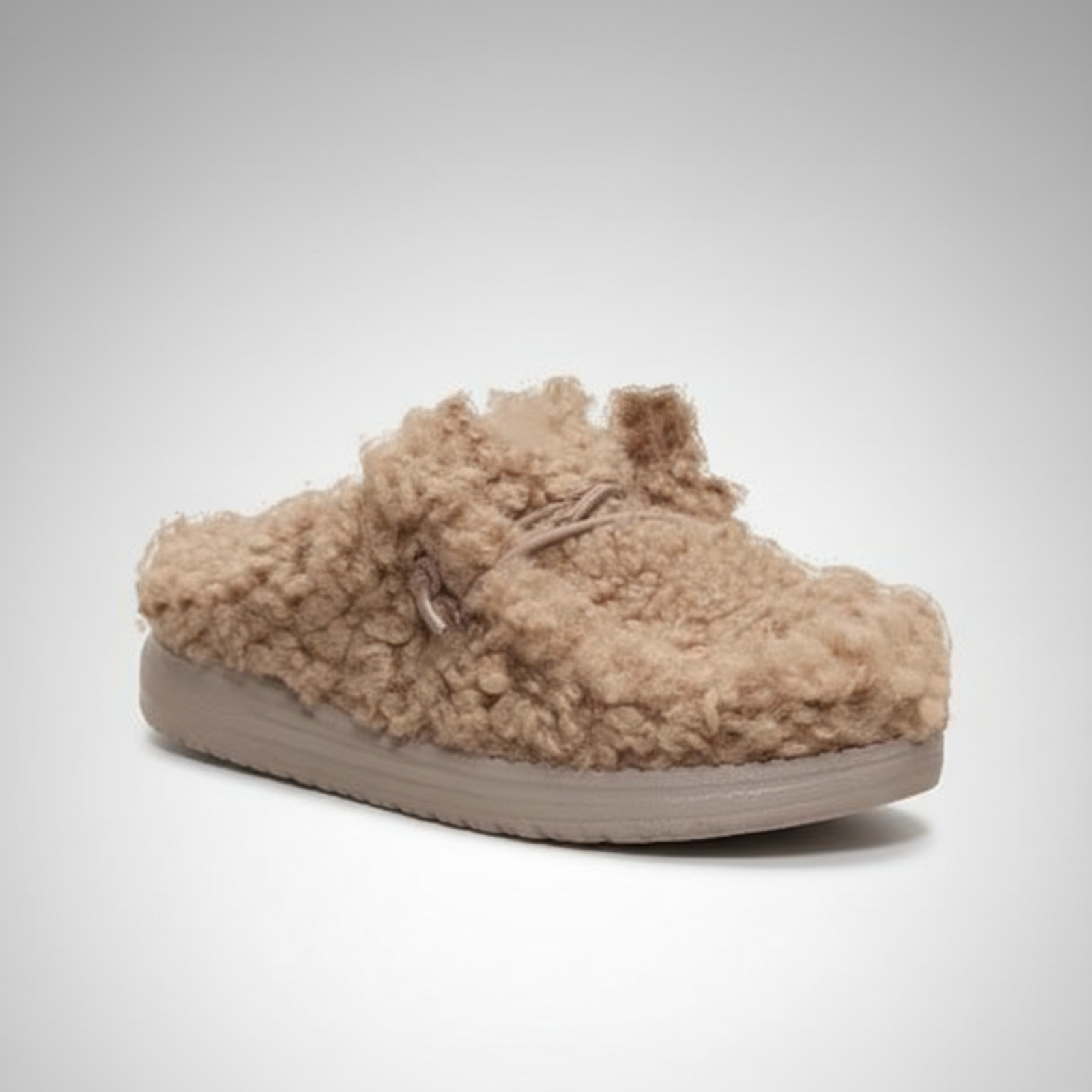 Youth Sherpa Fleece Slip On Slippers For Women