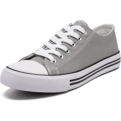 Solid Color Canvas Lace Up Shoes For Men - The Boston Boots