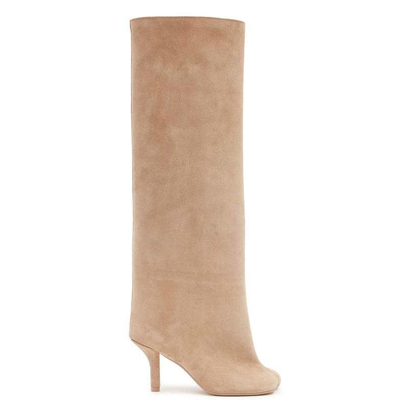 Tall Heeled Long Fashion Style Boots