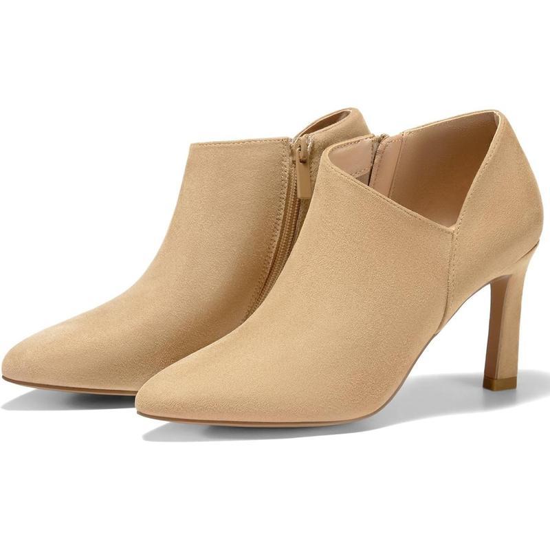 Stylish Pointed Suede Boots With Zipper For Women