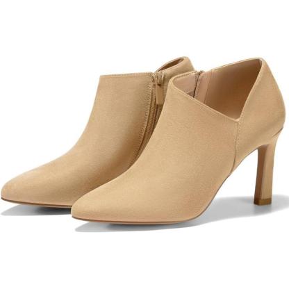 Stylish Pointed Suede Boots With Zipper For Women