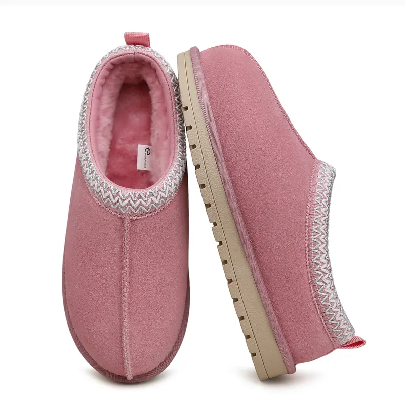 Cuff Booties Cozy Fur Lined Warm Winter Shoes For Women