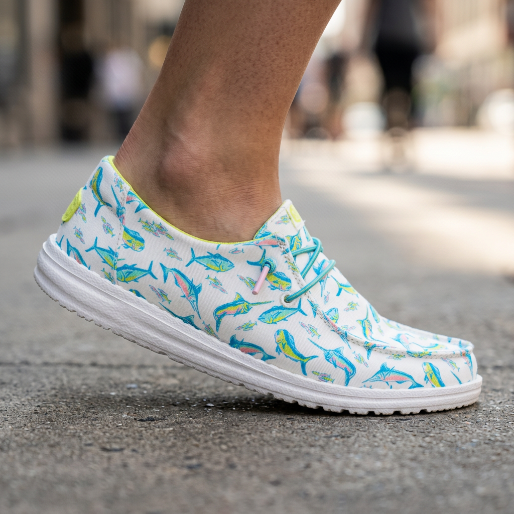 White / Multi - On-Foot