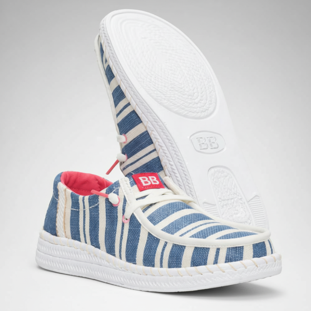 Espadrille Coast Striped Casual Shoes For Women
