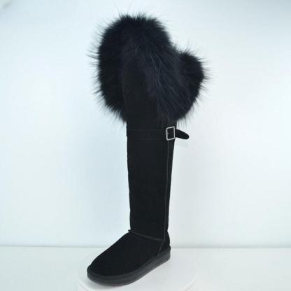 Over The Knee Winter Warm Shoes - The Boston Boots