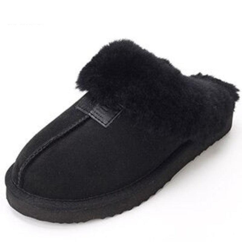 Natural Wool Winter Slippers-The Boston Boots