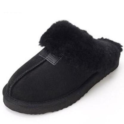 Natural Wool Winter Slippers-The Boston Boots