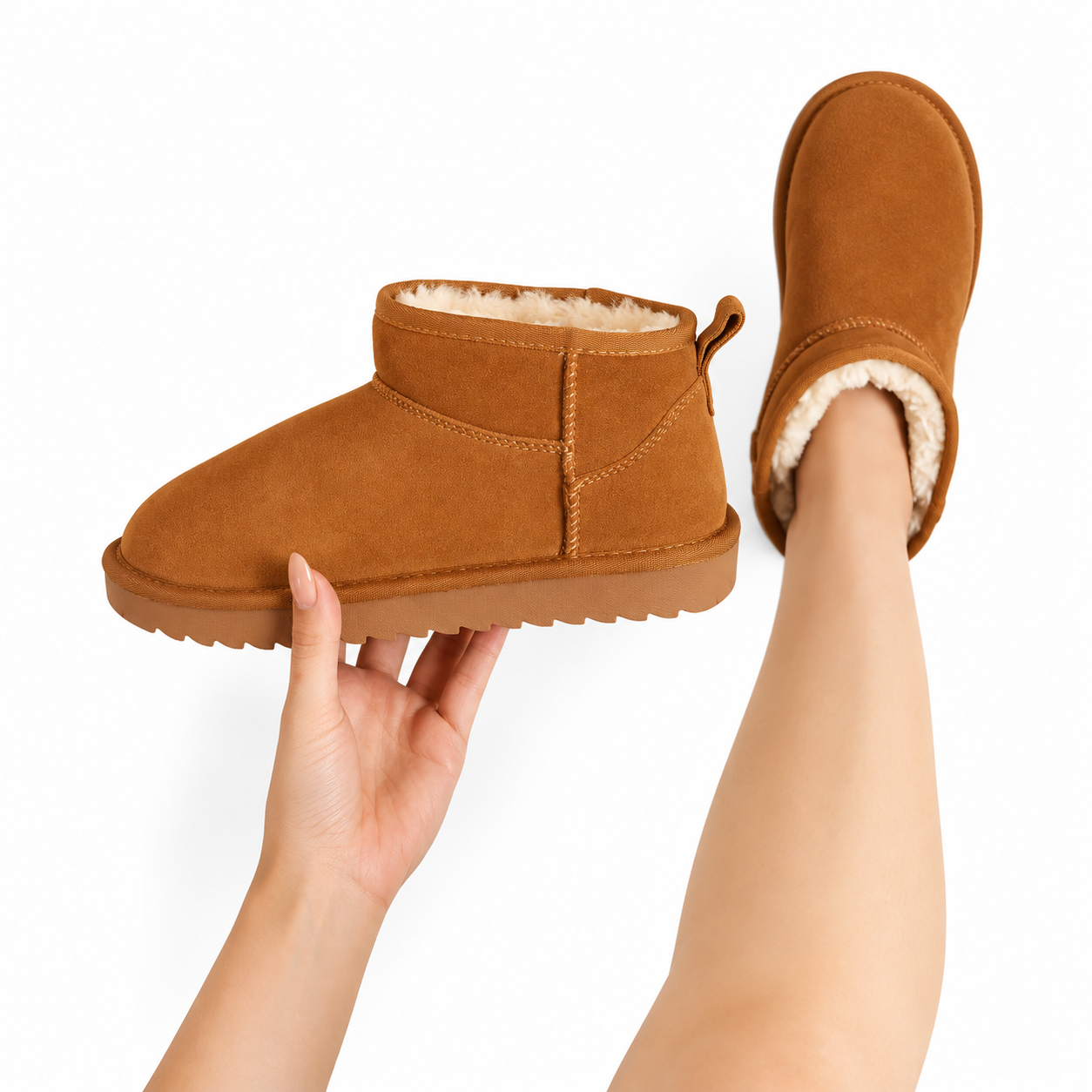 Comfortable Lightweight Non Slip Cuff Boots For Women