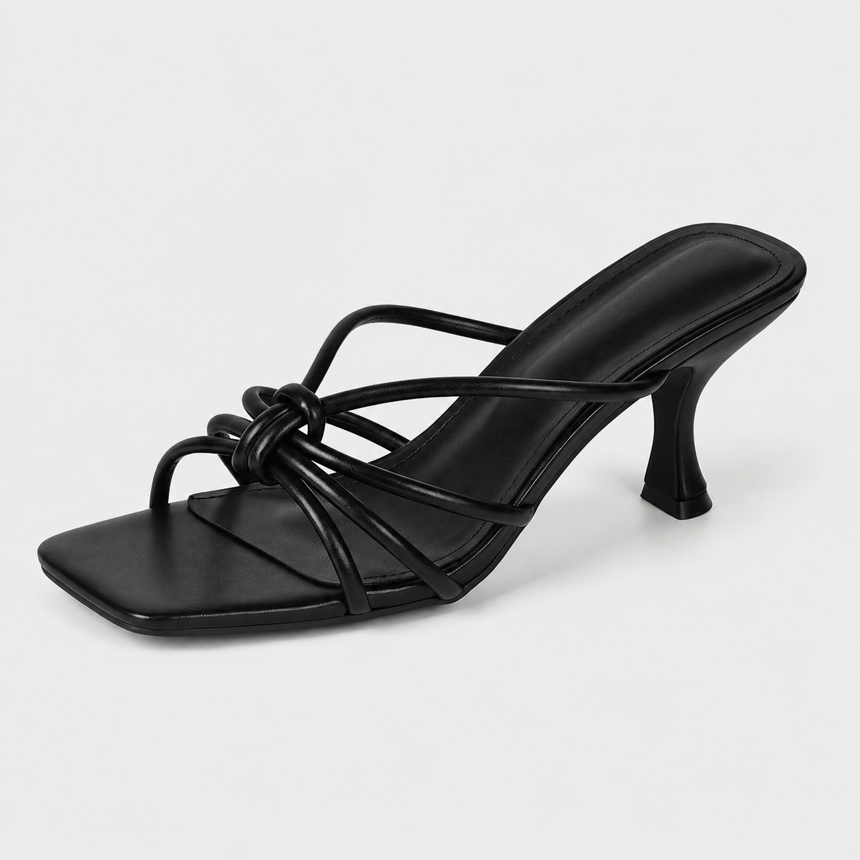 Strappy Knotted Sandals with Cushioned Design for Party and Summer Wear for Women