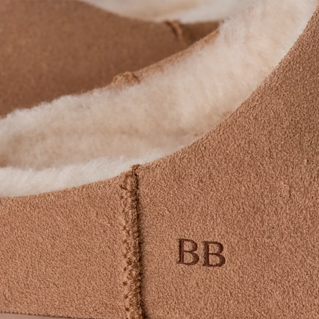 Elea Slip On Minimal Suede Slippers