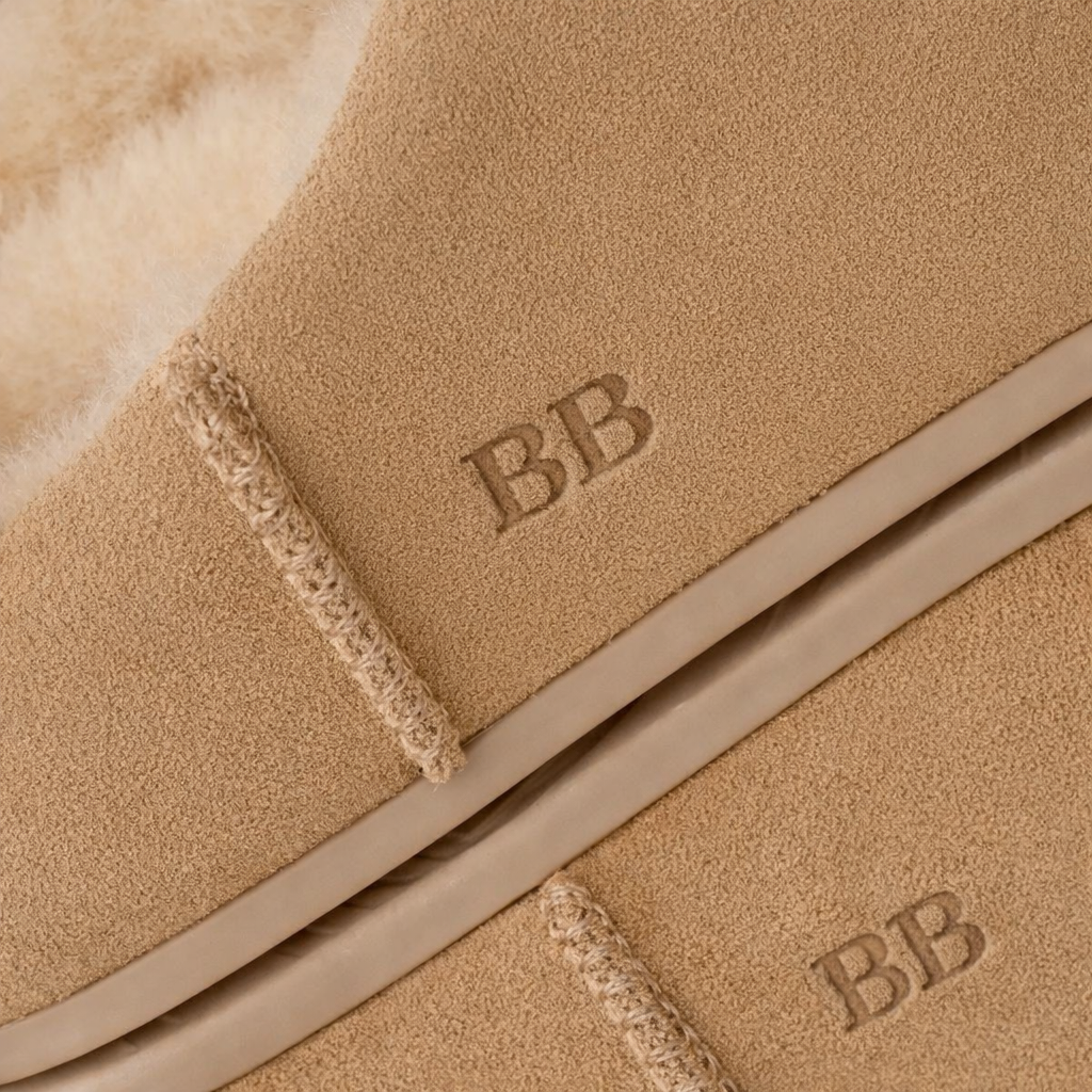 Elea Slip On Minimal Suede Slippers