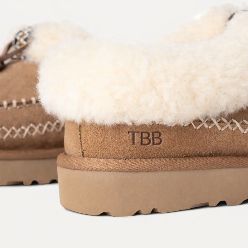 Tasman Alpine Suede Platform Slip On Slipper