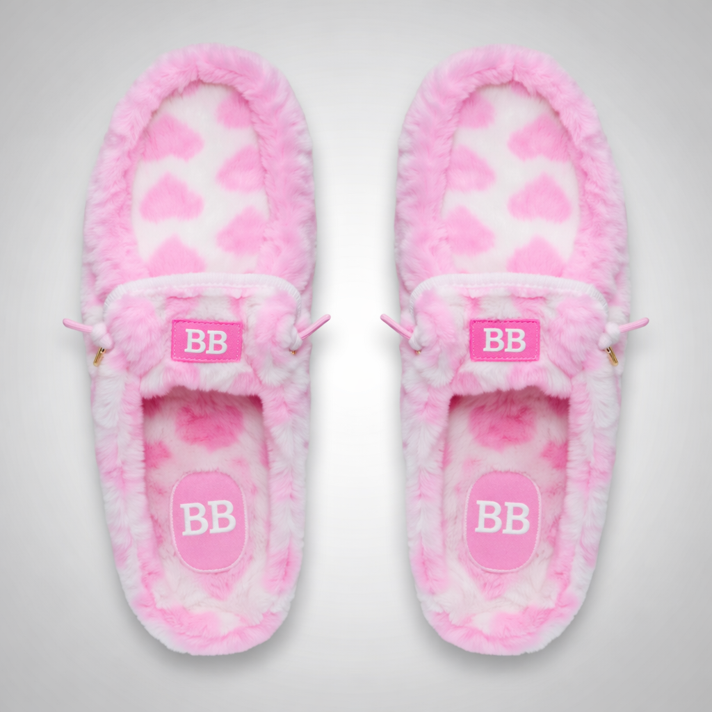 Wendy Printed Faux Shearling Slip On Slippers