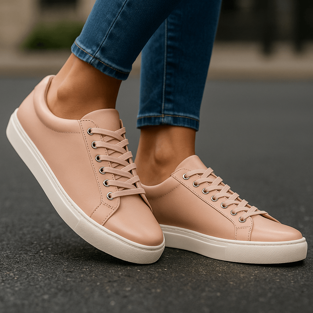 Comfy Classic Leather Low Top Sneakers-The Boston Boots