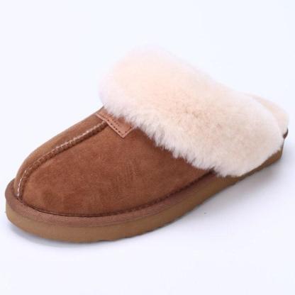 Natural Wool Winter Slippers-The Boston Boots