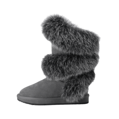 High Ankle Winter Snow Boots For Women - The Boston Boots