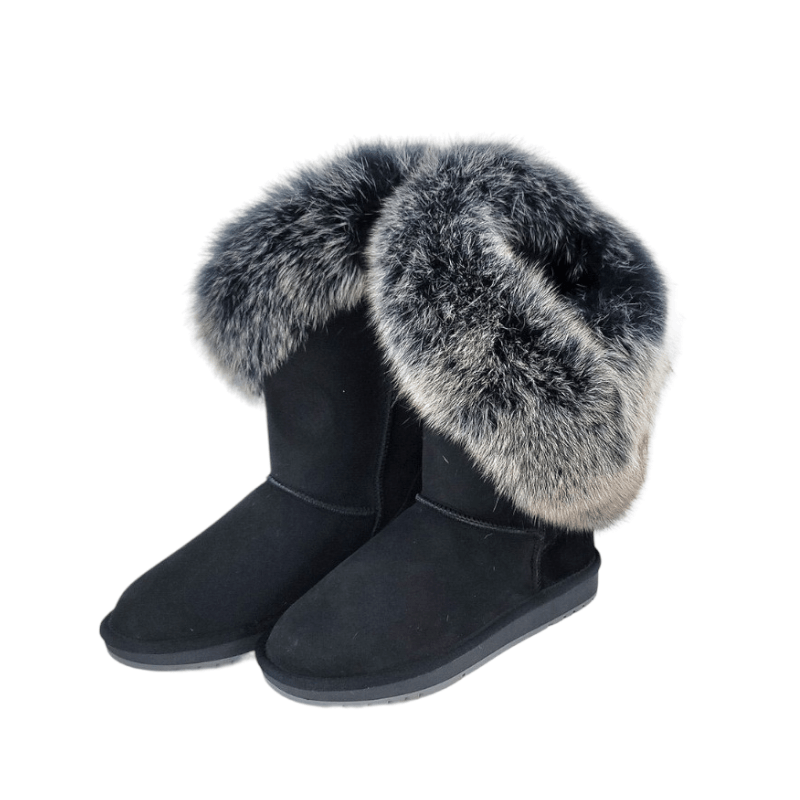 Fur Trimmed Winter Boots-The Boston Boots