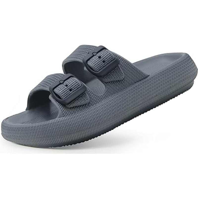 Unisex Comfy Sandals With Dual Adjustable Buckles-The Boston Boots