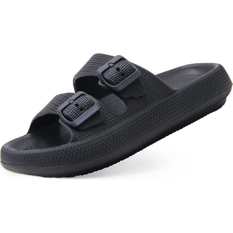 Unisex Comfy Sandals With Dual Adjustable Buckles-The Boston Boots