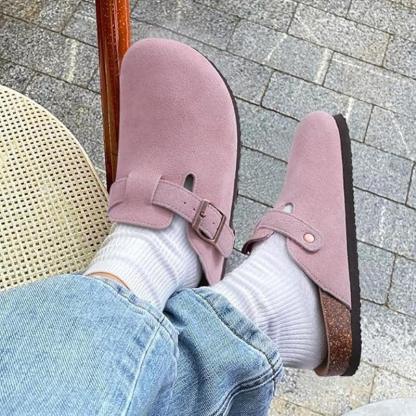 Versatile And Classic Style Suede Clogs-The Boston Boots