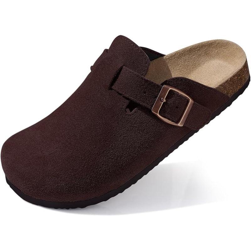 Versatile And Classic Style Suede Clogs-The Boston Boots