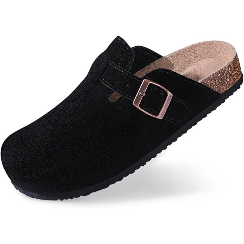 Versatile And Classic Style Suede Clogs-The Boston Boots