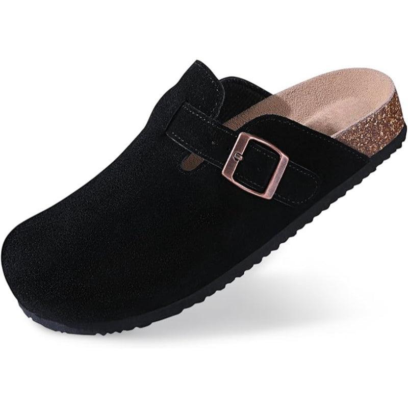 Versatile And Classic Style Suede Clogs-The Boston Boots