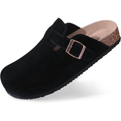 Versatile And Classic Style Suede Clogs-The Boston Boots