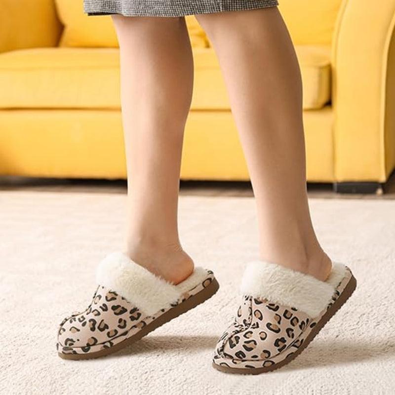 Cozy Fleece Lined Suede Plush Slippers - The Boston Boots