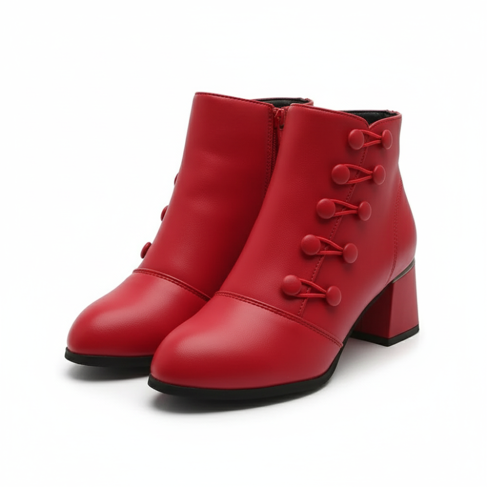 Fur Lined Lace Up Chunky Chelsea High Boots For Winters