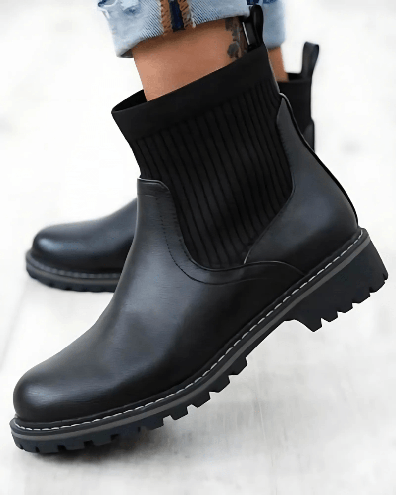Cabin Cozy Ribbed Boots-The Boston Boots