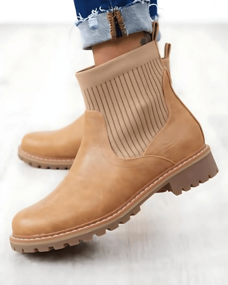 Cabin Cozy Ribbed Boots-The Boston Boots