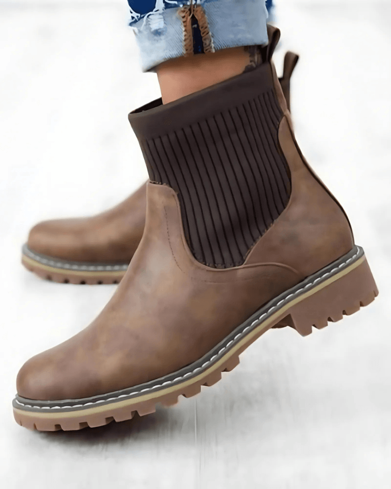 Cabin Cozy Ribbed Boots-The Boston Boots