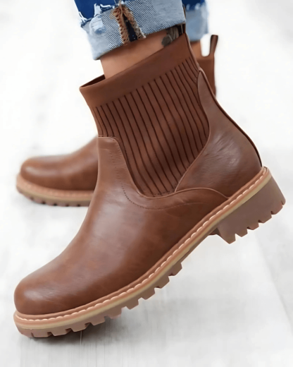 Cabin Cozy Ribbed Boots - The Boston Boots